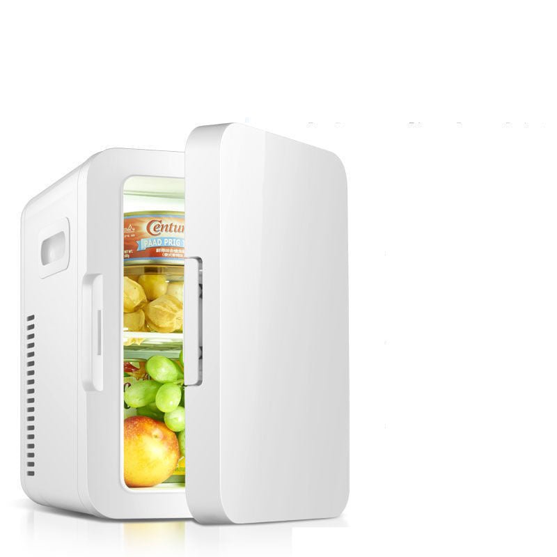 New 8L Mini Car Home Dual-purpose Refrigerator Bedroom Student Refrigeration - IVOIRART.COM
