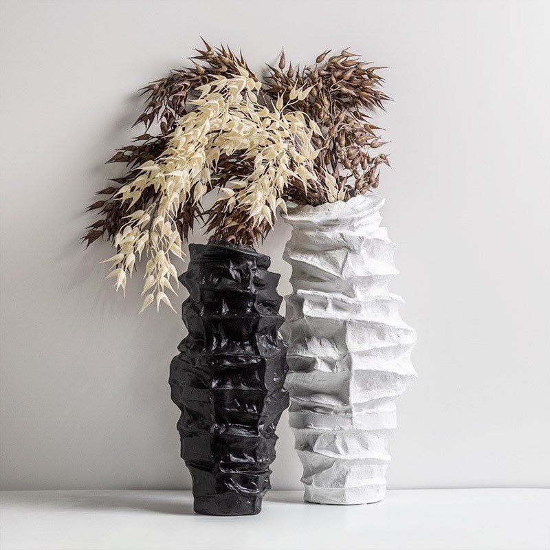New Arrival Three-dimensional Pattern Ceramic Vase Ornament - IVOIRART.COM