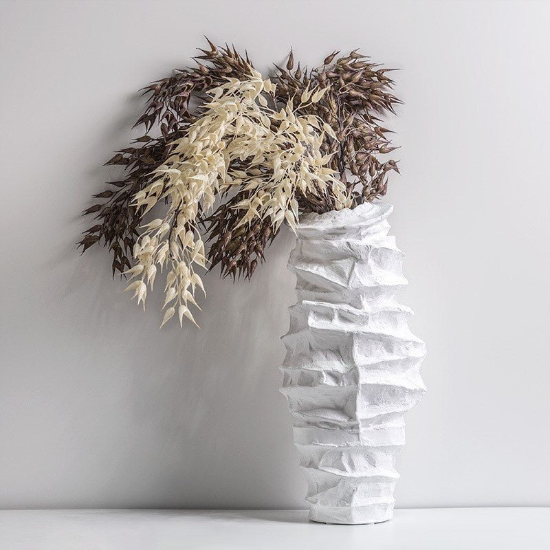 New Arrival Three-dimensional Pattern Ceramic Vase Ornament - IVOIRART.COM