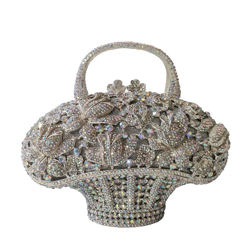 New Banquet Diamond Mini Women's Bag Flower Basket - IVOIRART.COM