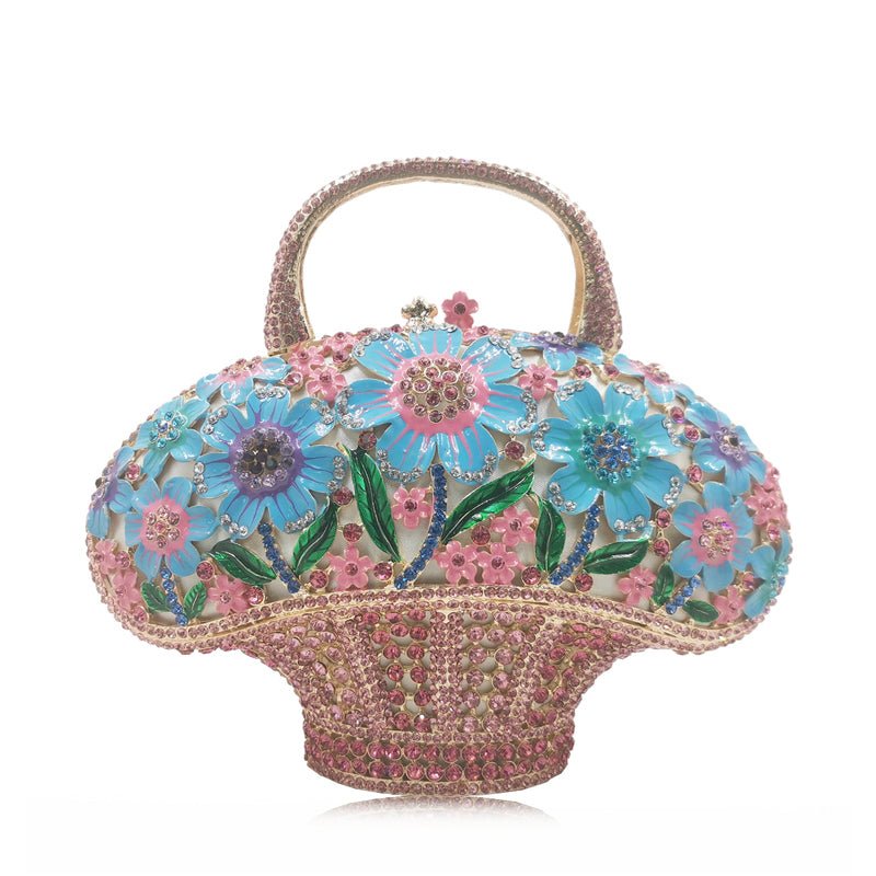 New Banquet Diamond Mini Women's Bag Flower Basket - IVOIRART.COM