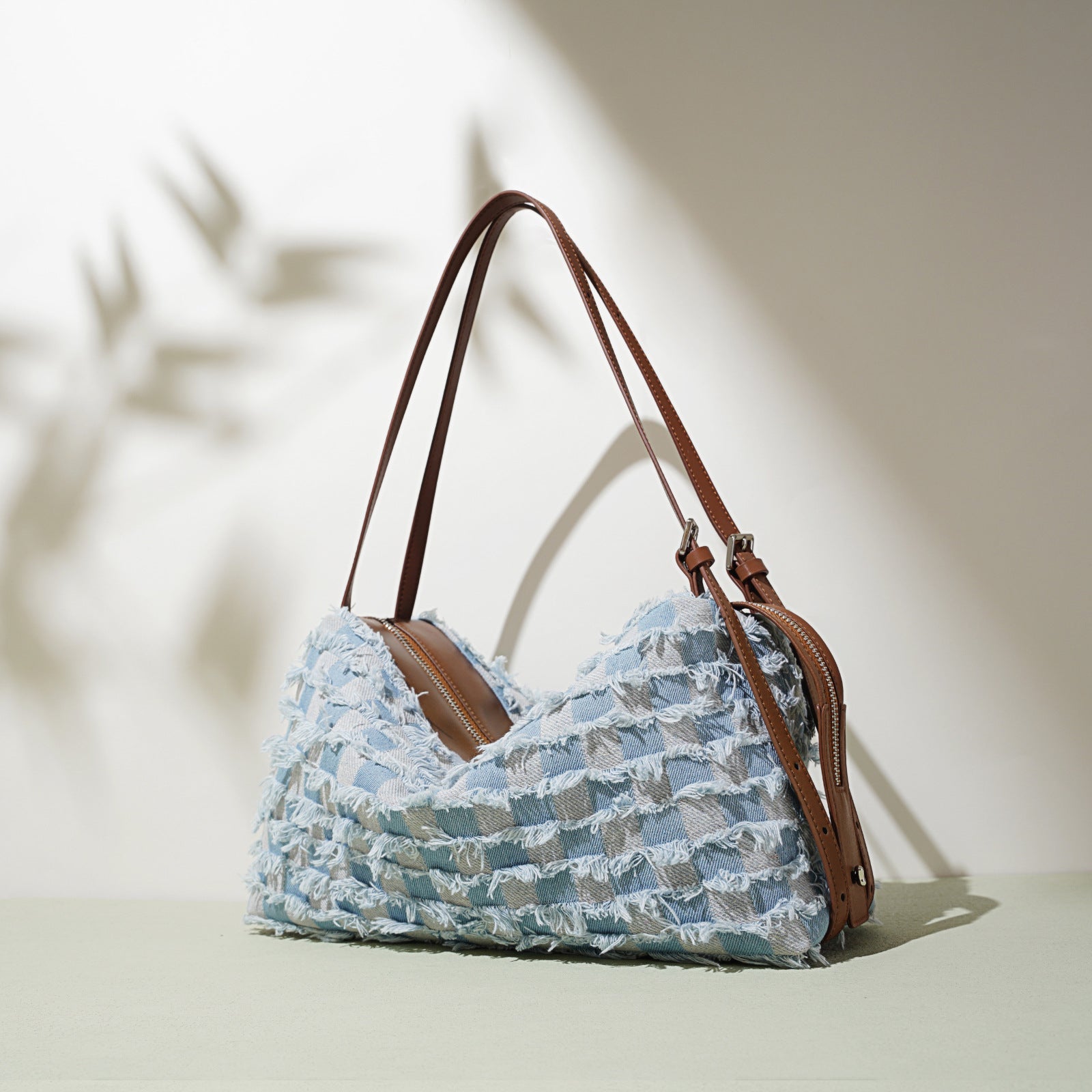 New Denim Shoulder Bag With Niche Design, Artistic And Retro Style - IVOIRART.COM
