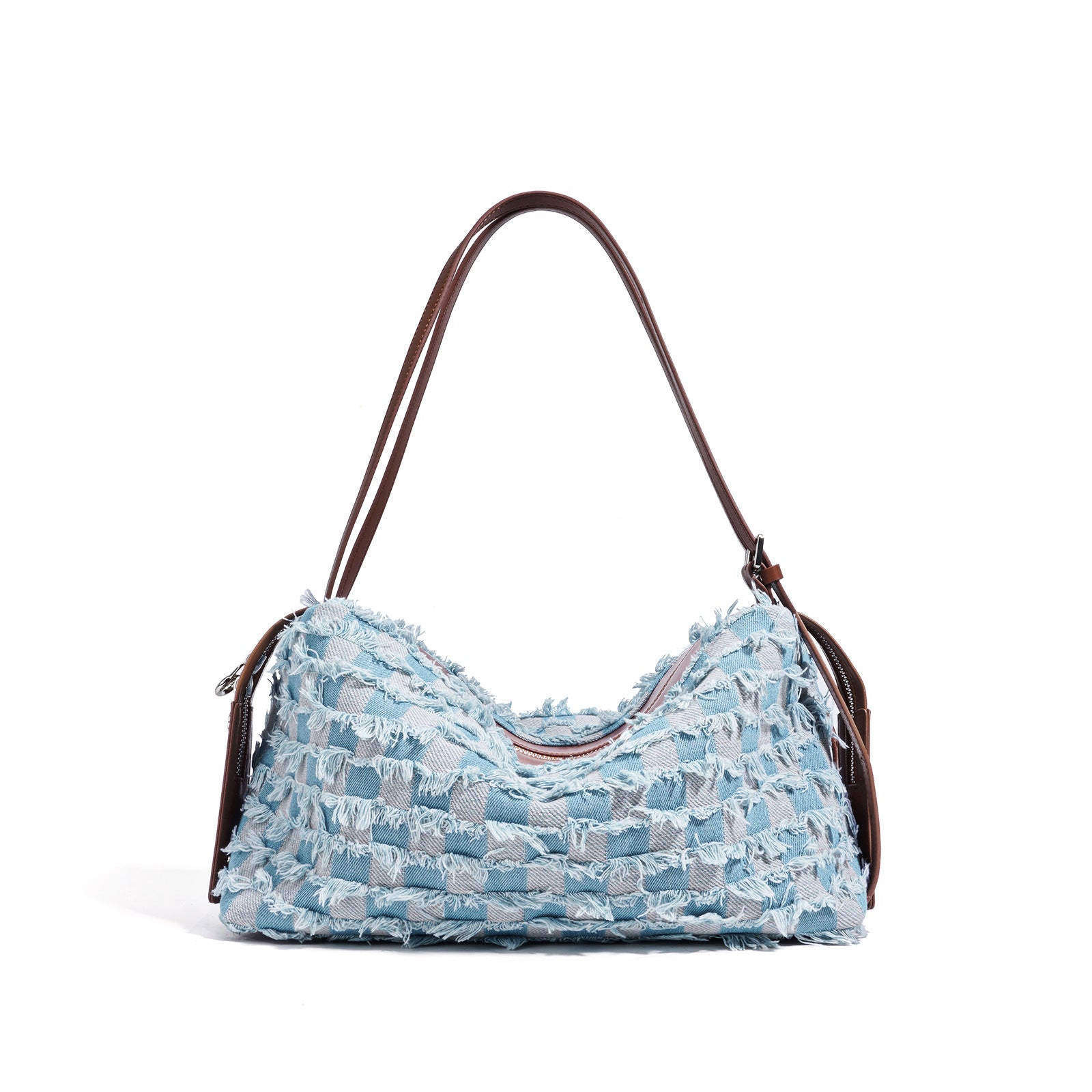 New Denim Shoulder Bag With Niche Design, Artistic And Retro Style - IVOIRART.COM