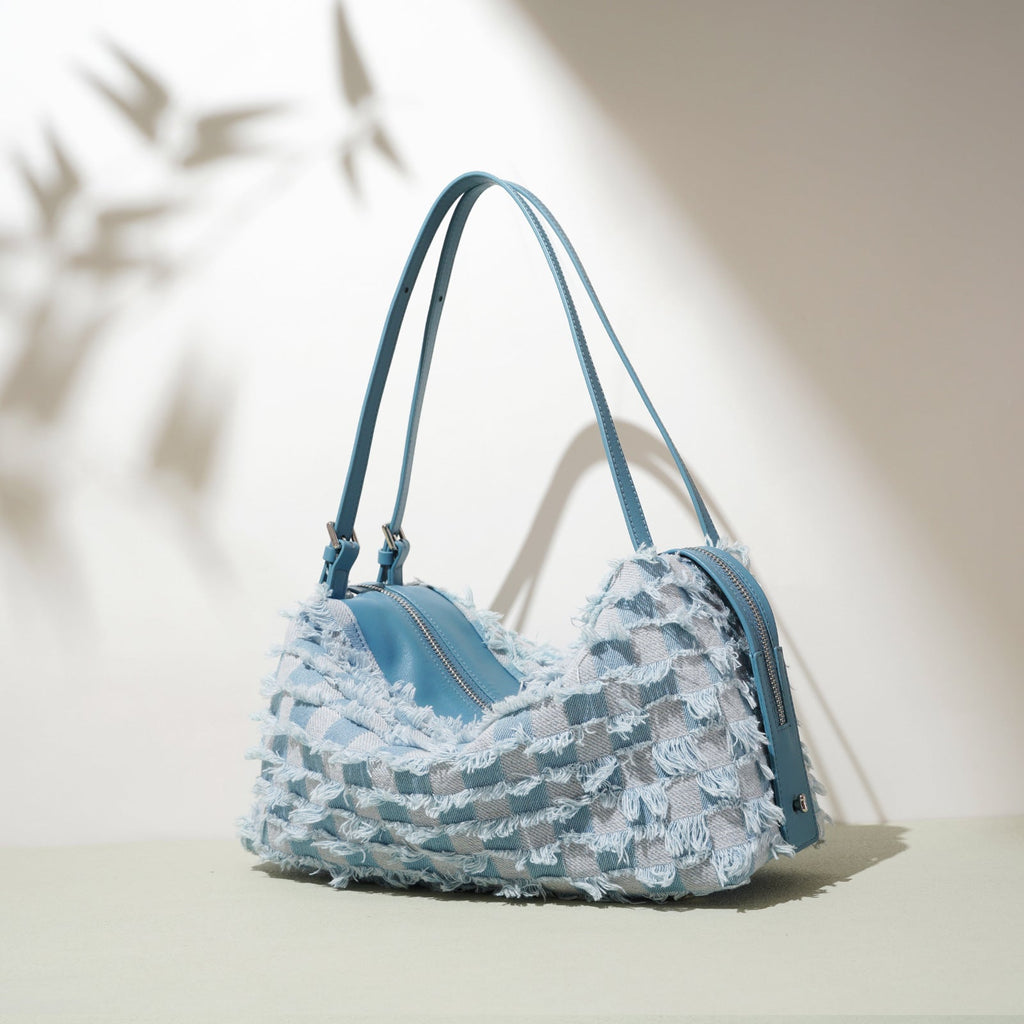 New Denim Shoulder Bag With Niche Design, Artistic And Retro Style - IVOIRART.COM