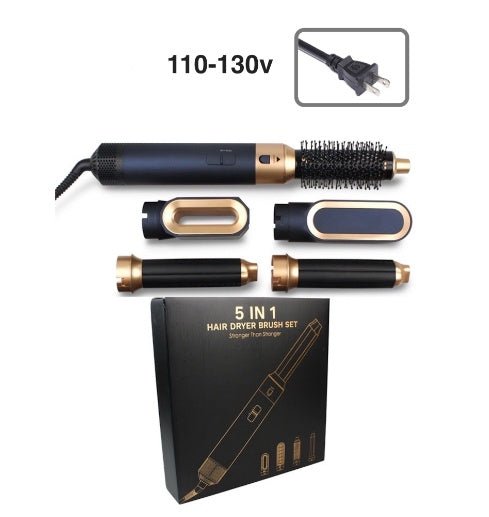 New Hair Dryer Multi Hair Styler 5 In1 Curling Iron Hair - IVOIRART.COM