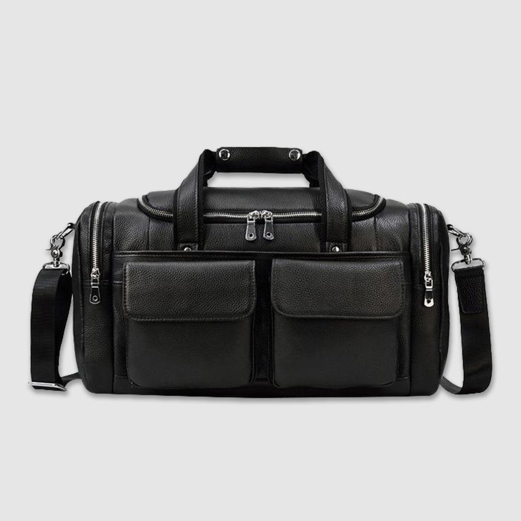 New Leather Men's Hand-Held Large-Capacity Short-Distance Travel Bag - IVOIRART.COM