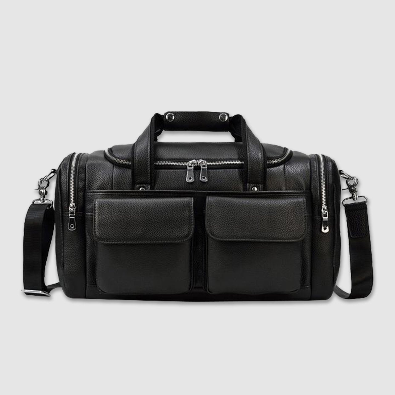 New Leather Men's Hand-Held Large-Capacity Short-Distance Travel Bag - IVOIRART.COM