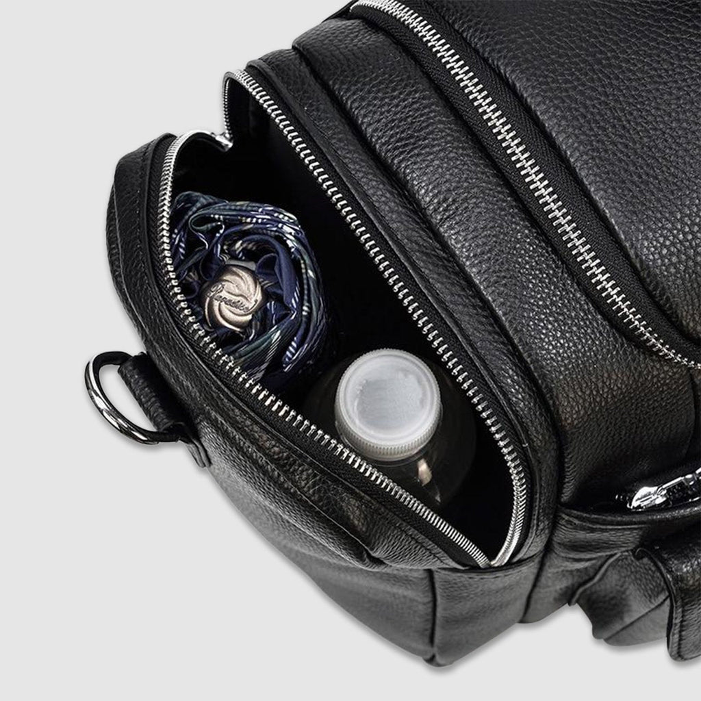 New Leather Men's Hand-Held Large-Capacity Short-Distance Travel Bag - IVOIRART.COM