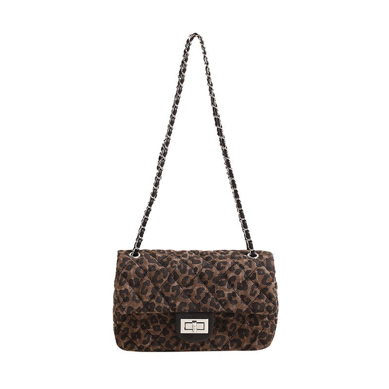 New Leopard Sac bandoulière carré petit imprimé léopard élégant, léger, pratique - IVOIRART.COM