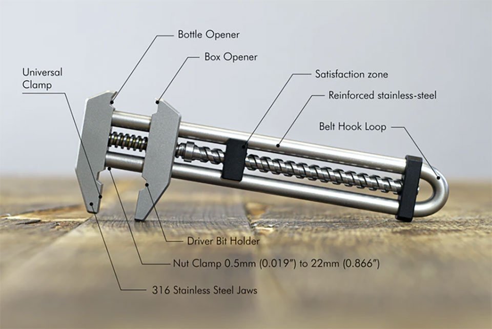New Multifunctional Adjustable Hardware Wrench Tool - IVOIRART.COM