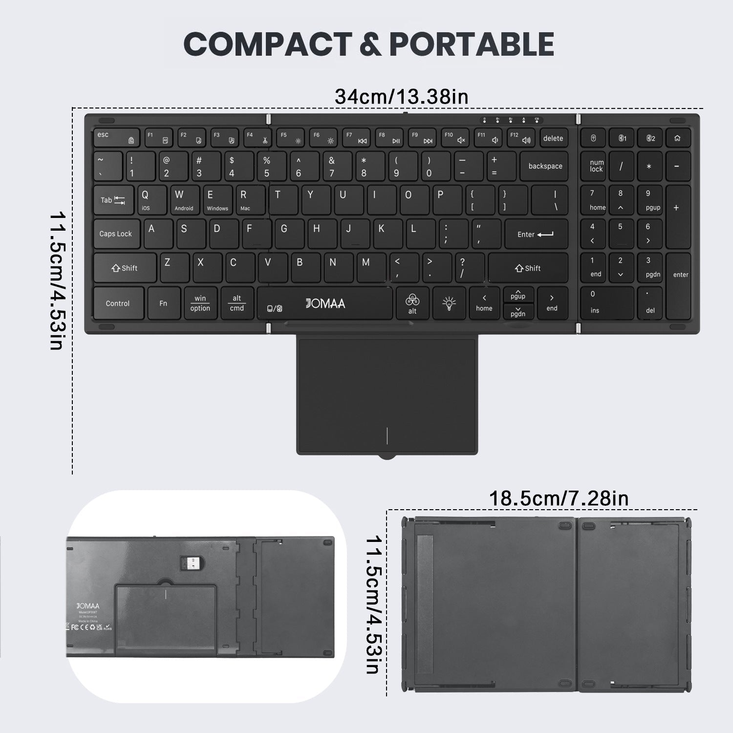 New Wireless Mini Foldable Bluetooth Keyboard - IVOIRART.COM