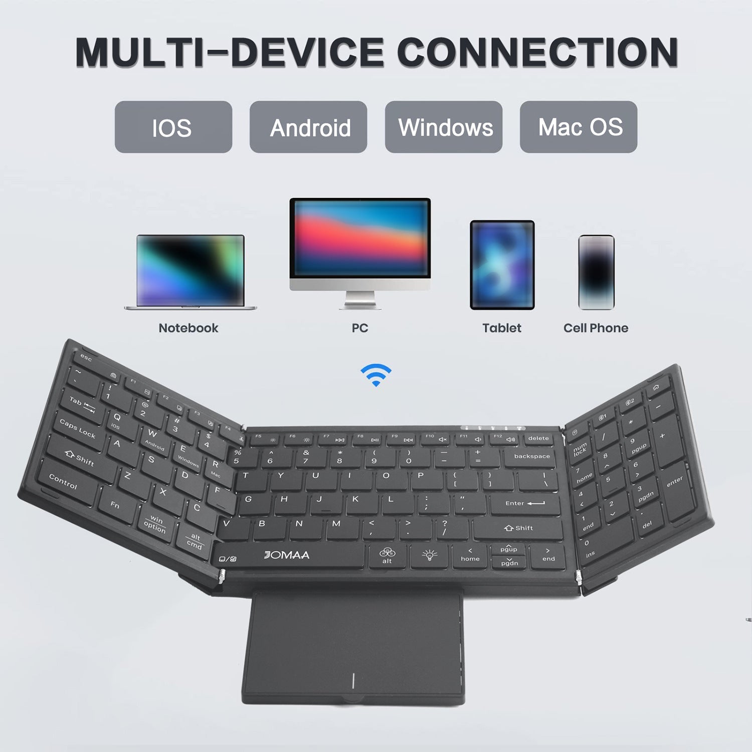 New Wireless Mini Foldable Bluetooth Keyboard - IVOIRART.COM