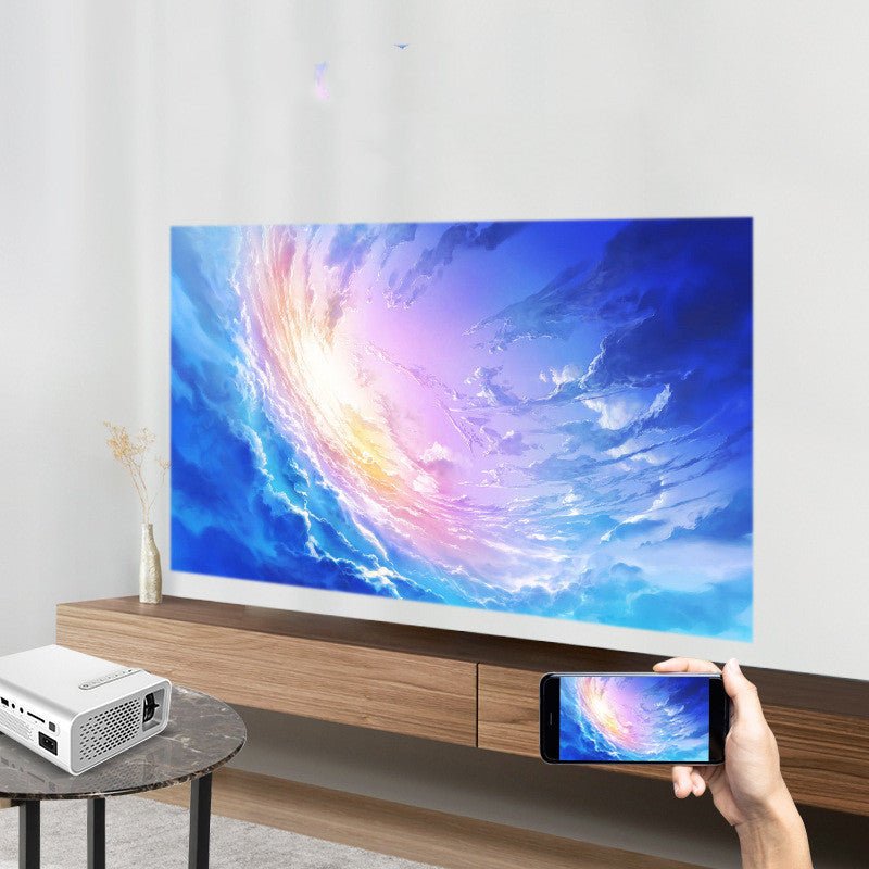 New YG530 Mini Mobile Phone Projector LED Wireless Same Screen - IVOIRART.COM