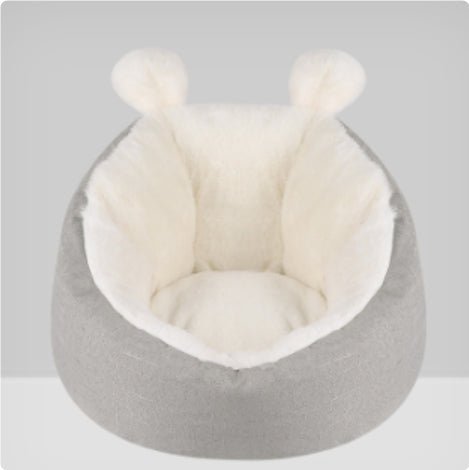 Niche Douillette Chauffante pour Chien, Sac de Couchage Confortable pour Chiot, Coussin Tissu Coton - IVOIRART.COM