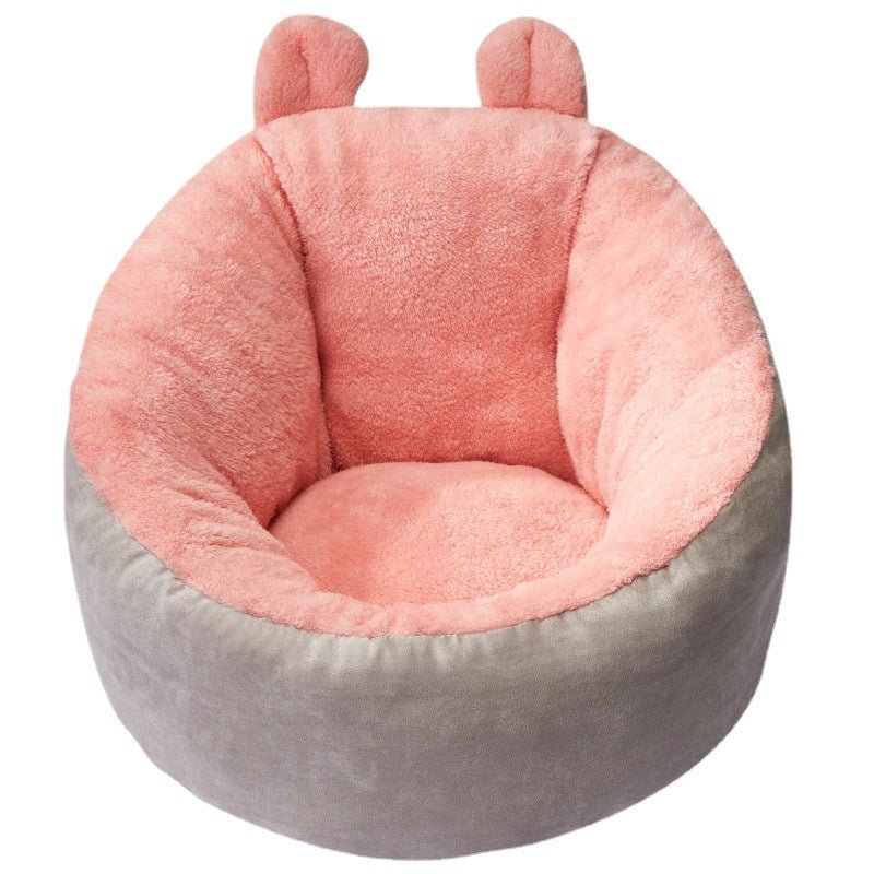 Niche Douillette Chauffante pour Chien, Sac de Couchage Confortable pour Chiot, Coussin Tissu Coton - IVOIRART.COM