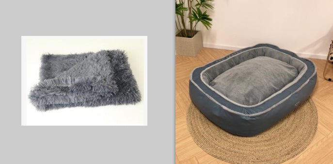 Niche Douillette Chauffante pour Chien, Sac de Couchage Confortable pour Chiot, Coussin Tissu Coton - IVOIRART.COM