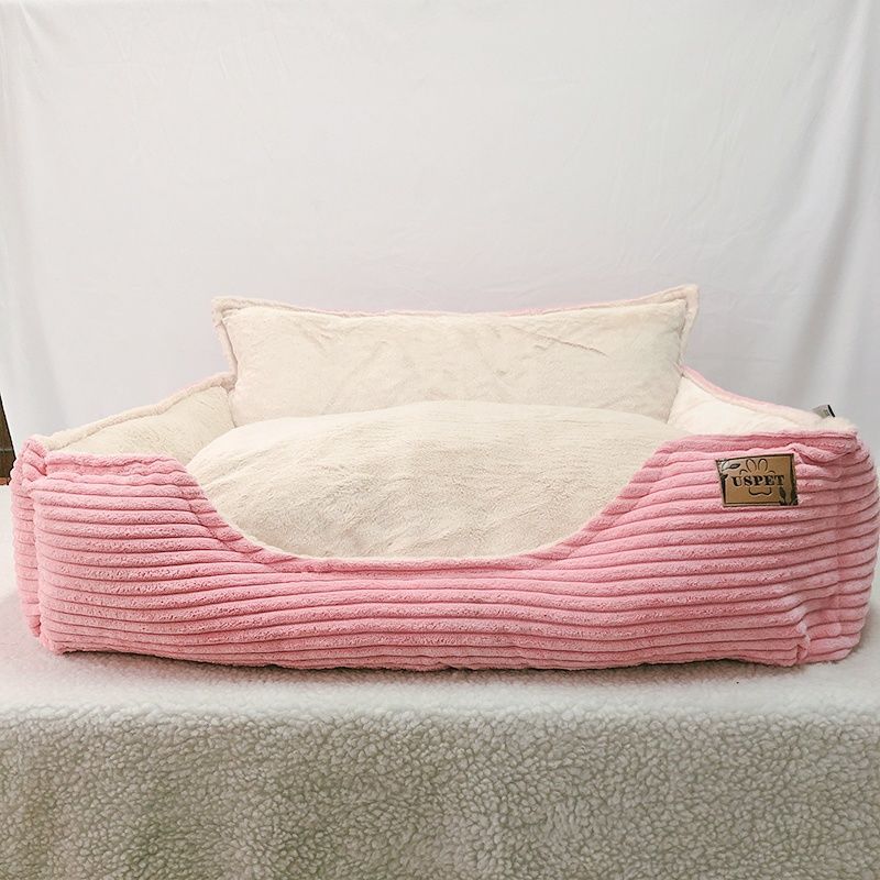 Nid douillet amovible et lavable en peluche pour chien, chaud et confortable - IVOIRART.COM