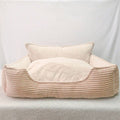 Nid douillet amovible et lavable en peluche pour chien, chaud et confortable - IVOIRART.COM