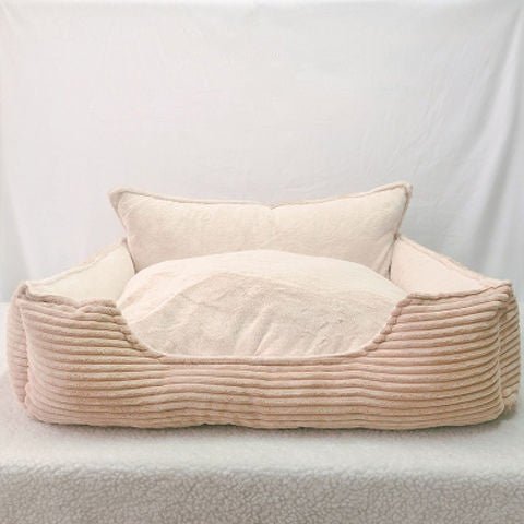 Nid douillet amovible et lavable en peluche pour chien, chaud et confortable - IVOIRART.COM