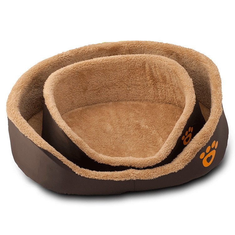 Nid Douillet en Laine Chaude pour Chien, Forme Ronde - Canapé pour Animal - IVOIRART.COM