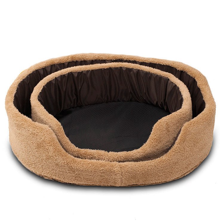 Nid Douillet en Laine Chaude pour Chien, Forme Ronde - Canapé pour Animal - IVOIRART.COM