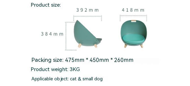 Nid universel quatre saisons pour chat et petit chien, lit confortable pour animaux - IVOIRART.COM