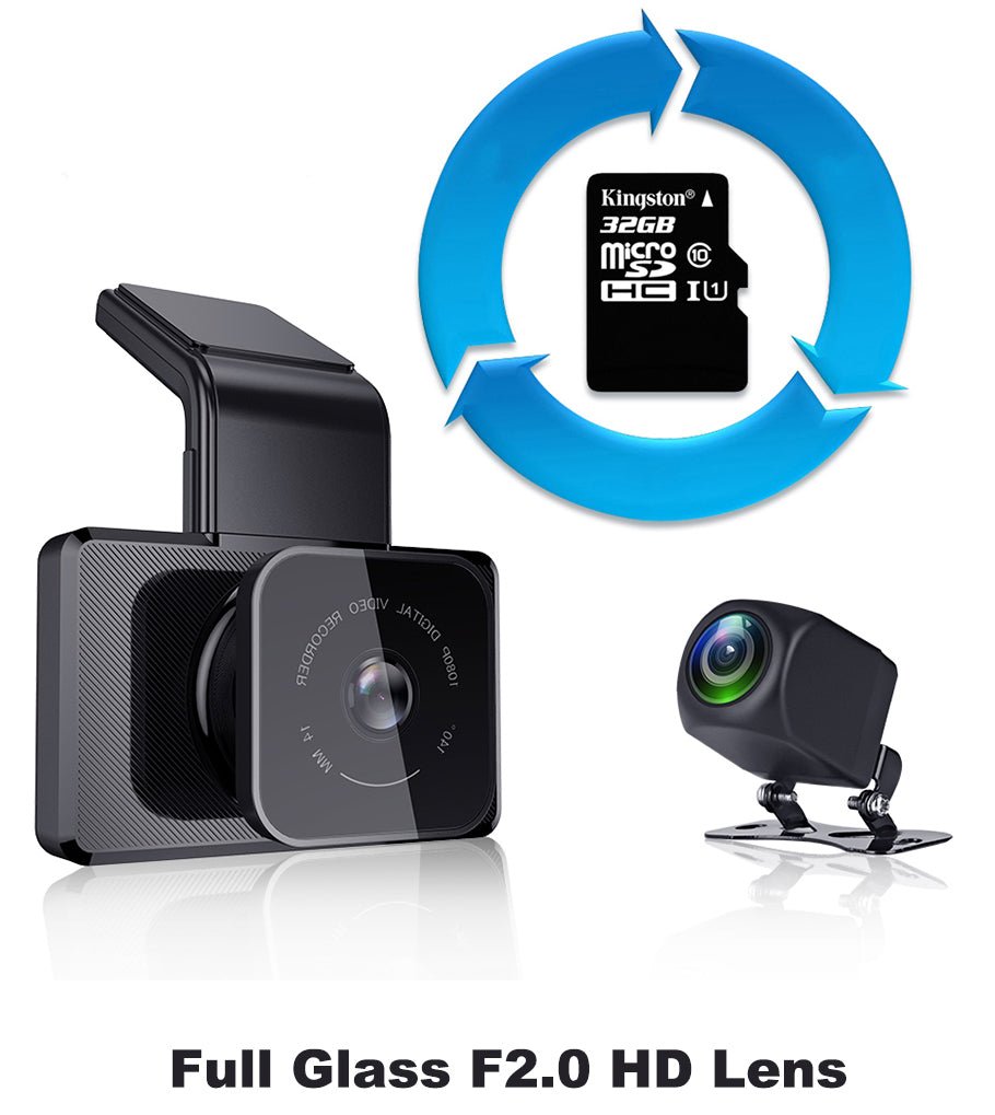 No Light Night Vision Hidden Dual-Recording Driving Recorder - IVOIRART.COM