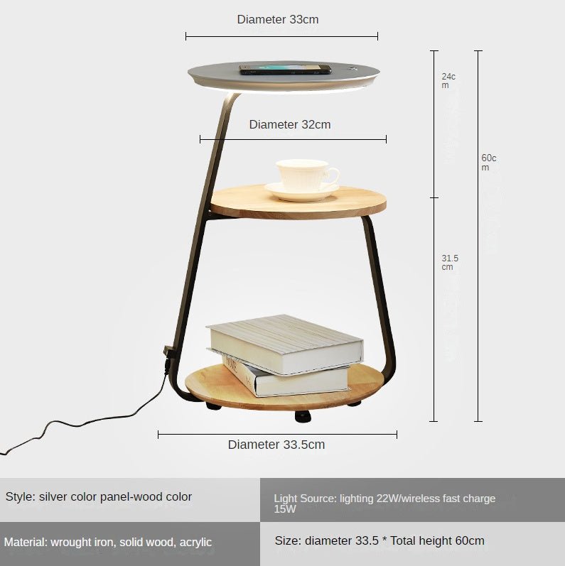 Nordic Minimalist Floor Lamp Wireless Charging Rack - IVOIRART.COM