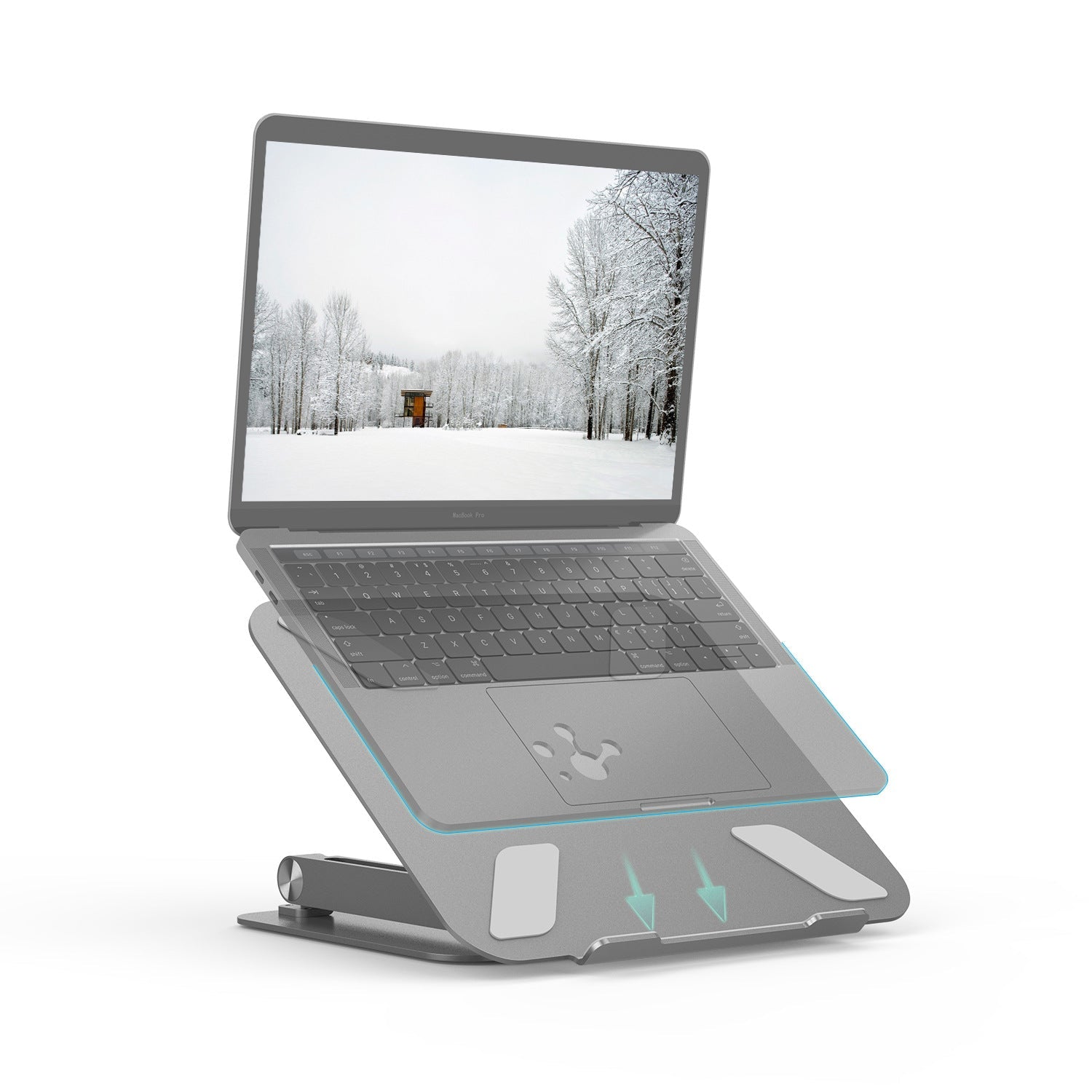 Notebook bracket aluminum alloy multi-angle - IVOIRART.COM