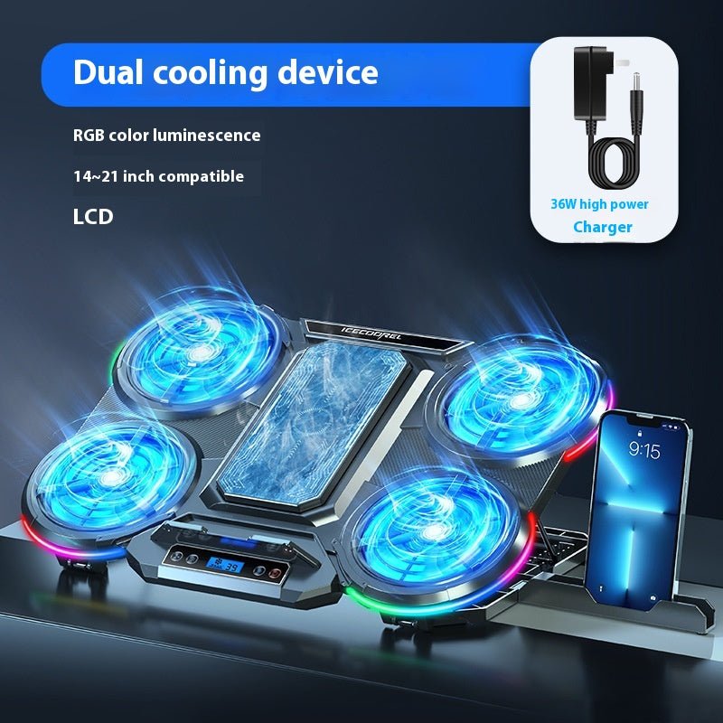 Notebook Play Speed Cooling 4-core Laptop Cooler - IVOIRART.COM