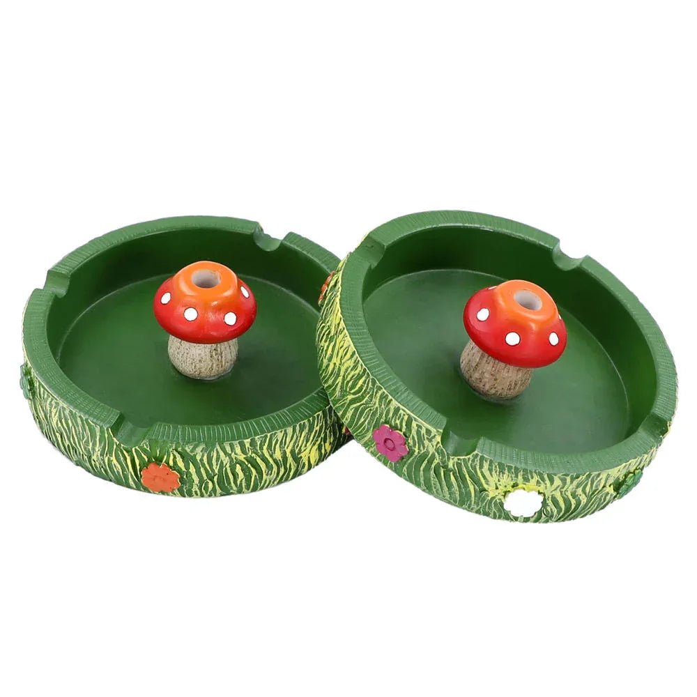 Nouveau Cendrier Rond en Résine Haute Qualité au Design Champignon Moderne - IVOIRART.COM