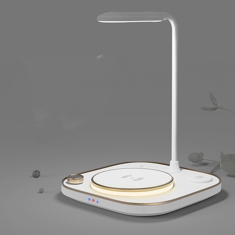 Nouveau Chargeur Magnétique Sans Fil Trois-en-un 15W avec Lampe de Bureau - IVOIRART.COM