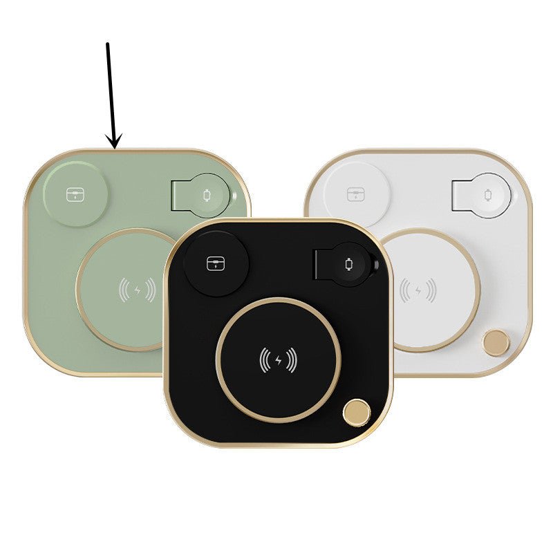 Nouveau Chargeur Magnétique Sans Fil Trois-en-un 15W avec Lampe de Bureau - IVOIRART.COM