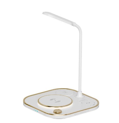 Nouveau Chargeur Magnétique Sans Fil Trois-en-un 15W avec Lampe de Bureau - IVOIRART.COM