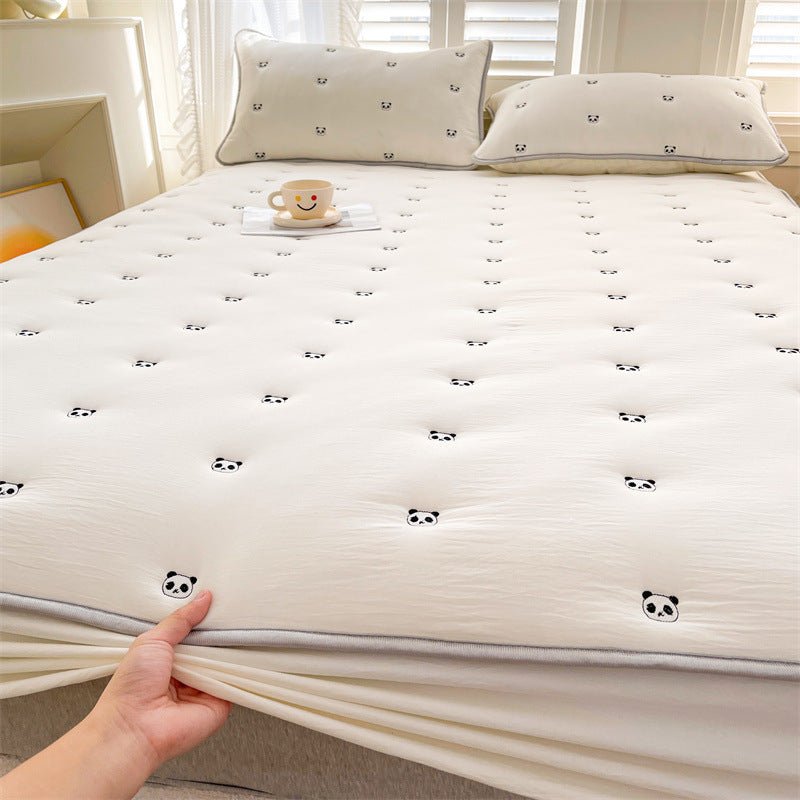 Nouveau Drap - Housse Matelassé en Fibre de Soja, Pièce Unique, Confort Exceptionnel - IVOIRART.COM
