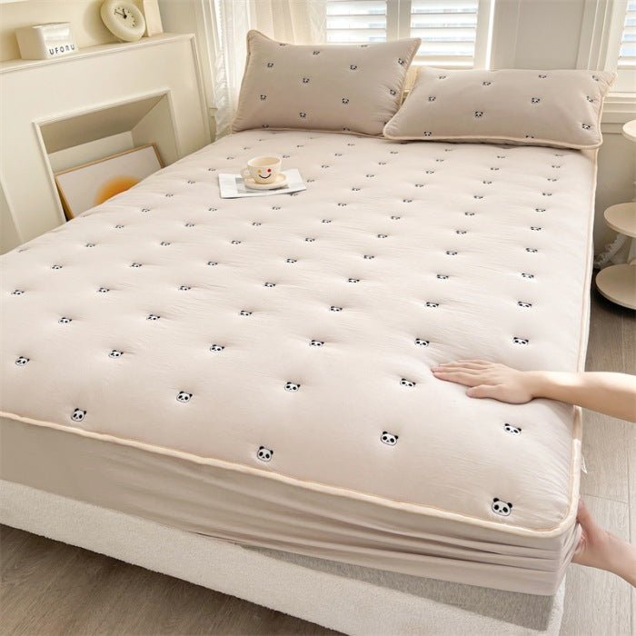 Nouveau Drap - Housse Matelassé en Fibre de Soja, Pièce Unique, Confort Exceptionnel - IVOIRART.COM