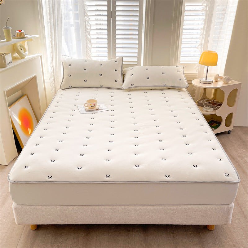 Nouveau Drap - Housse Matelassé en Fibre de Soja, Pièce Unique, Confort Exceptionnel - IVOIRART.COM