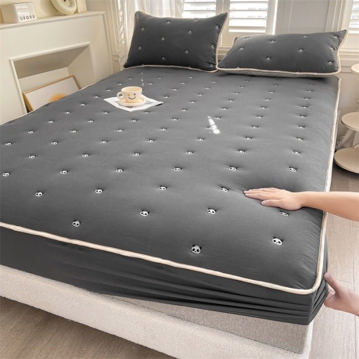 Nouveau Drap - Housse Matelassé en Fibre de Soja, Pièce Unique, Confort Exceptionnel - IVOIRART.COM