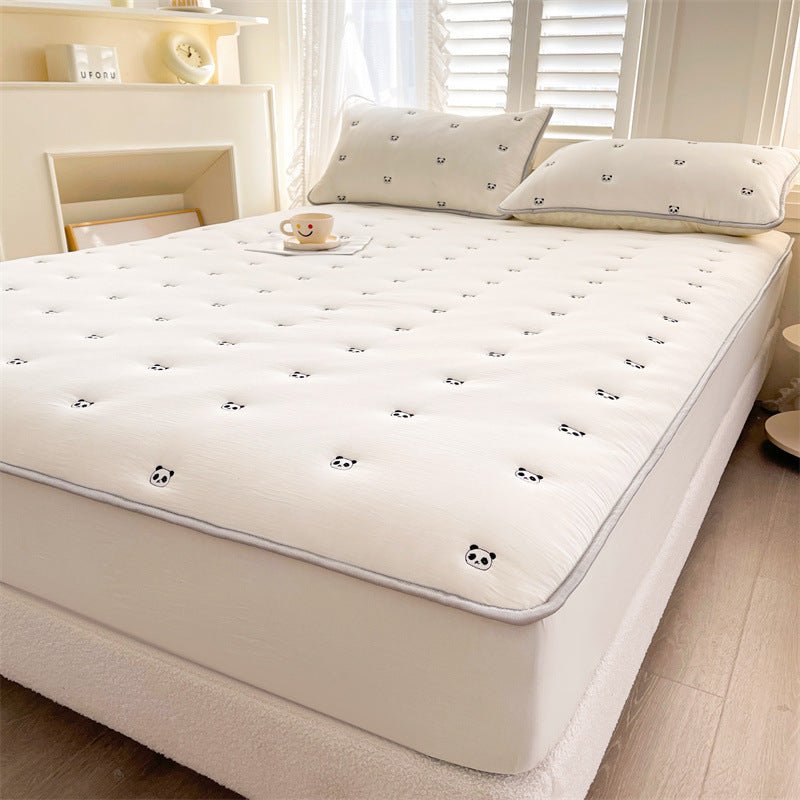 Nouveau Drap - Housse Matelassé en Fibre de Soja, Pièce Unique, Confort Exceptionnel - IVOIRART.COM