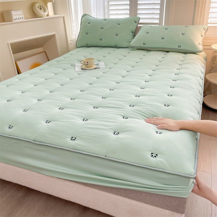 Nouveau Drap - Housse Matelassé en Fibre de Soja, Pièce Unique, Confort Exceptionnel - IVOIRART.COM