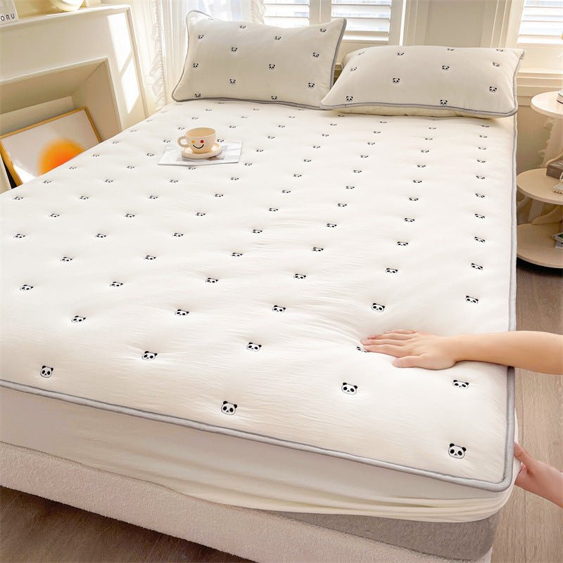 Nouveau Drap - Housse Matelassé en Fibre de Soja, Pièce Unique, Confort Exceptionnel - IVOIRART.COM