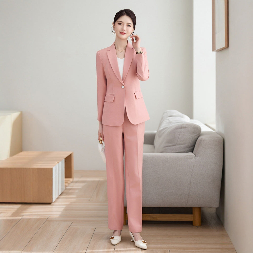 Nouveau ensemble tailleur femme élégant printemps style mondain formel haut de gamme - IVOIRART.COM