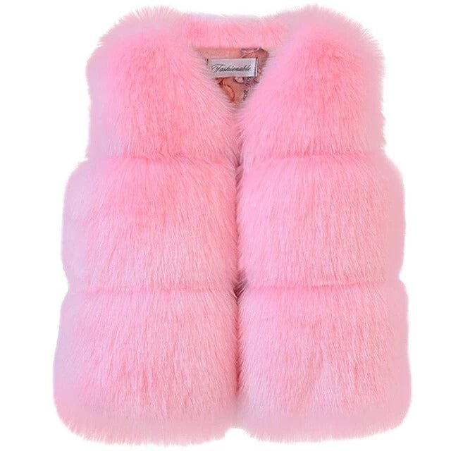 NOUVEAU Gilet d'Hiver pour Fille Bébé - Veste Chaude en Fibre de Polyester - IVOIRART.COM