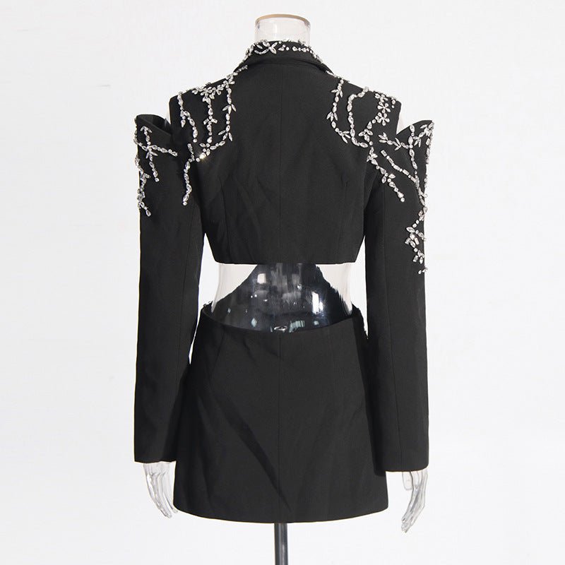 Nouveau manteau court à manches longues, taille dégagée, style chic printemps! - IVOIRART.COM