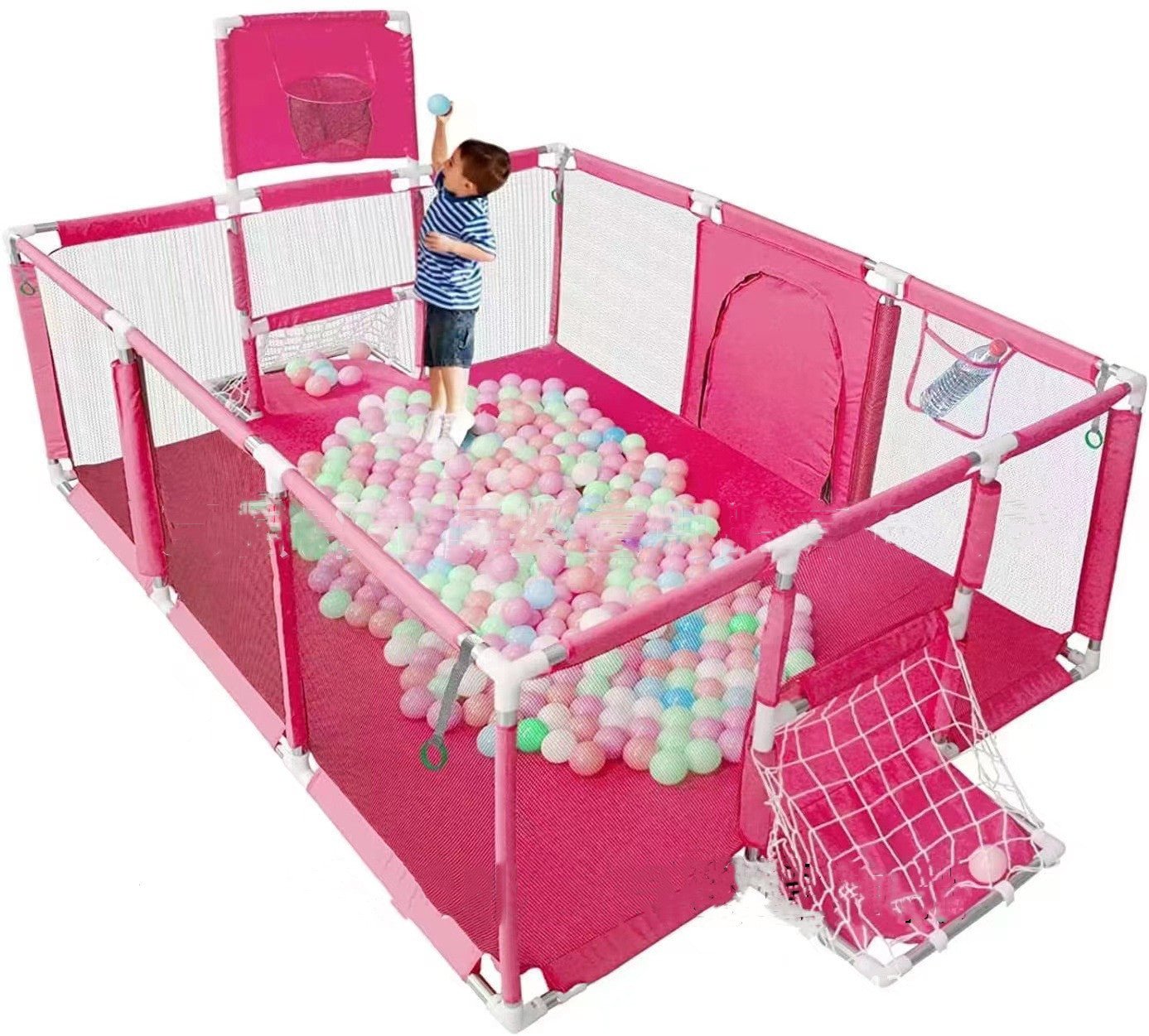 Nouveau Parc pour Enfants Tente de Jeu Bébé avec Barrière en Tissu Oxford - IVOIRART.COM