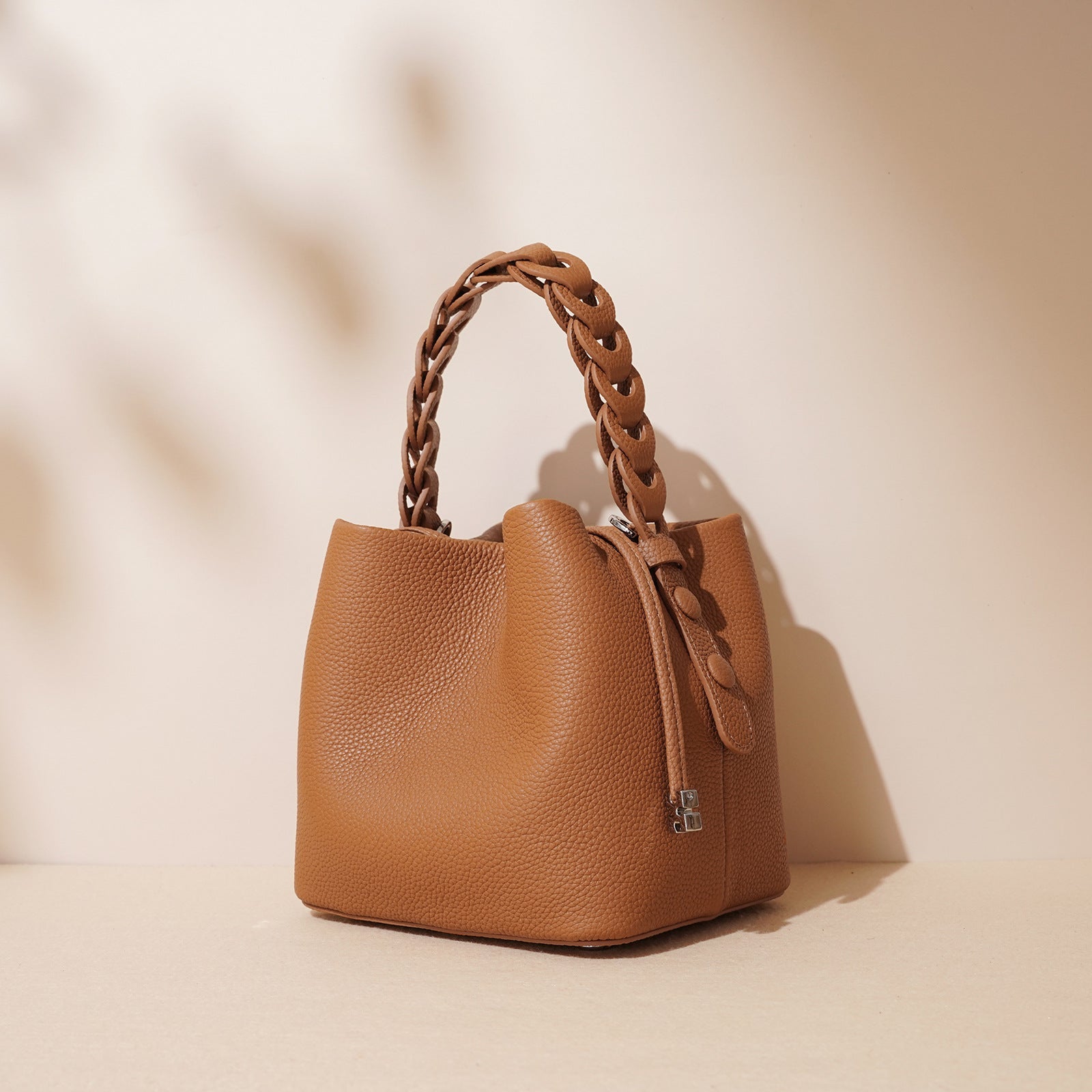 Nouveau Printemps Sac Bandoulière en Cuir Véritable Grain Supérieur Texturé - IVOIRART.COM