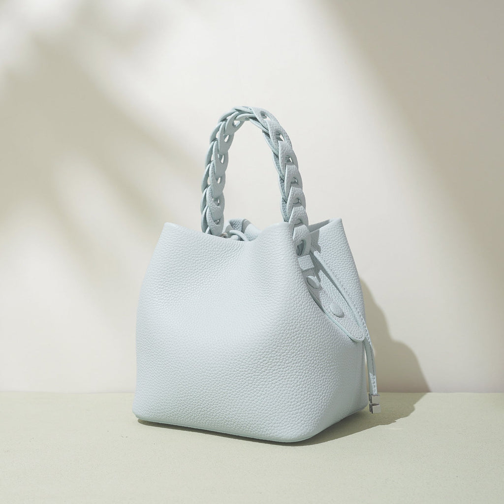 Nouveau Printemps Sac Bandoulière en Cuir Véritable Grain Supérieur Texturé - IVOIRART.COM