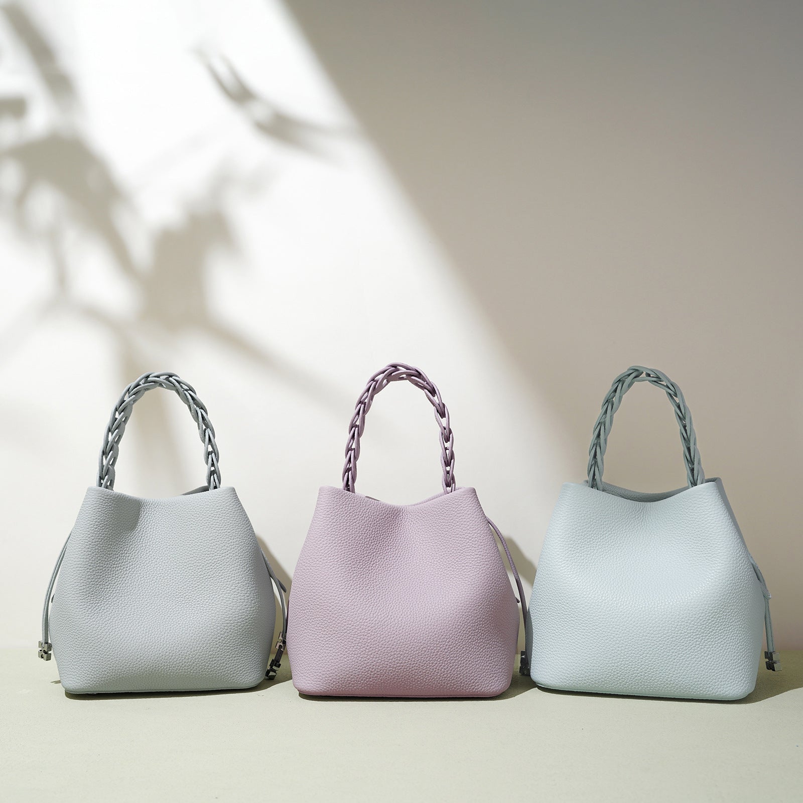 Nouveau Printemps Sac Bandoulière en Cuir Véritable Grain Supérieur Texturé - IVOIRART.COM