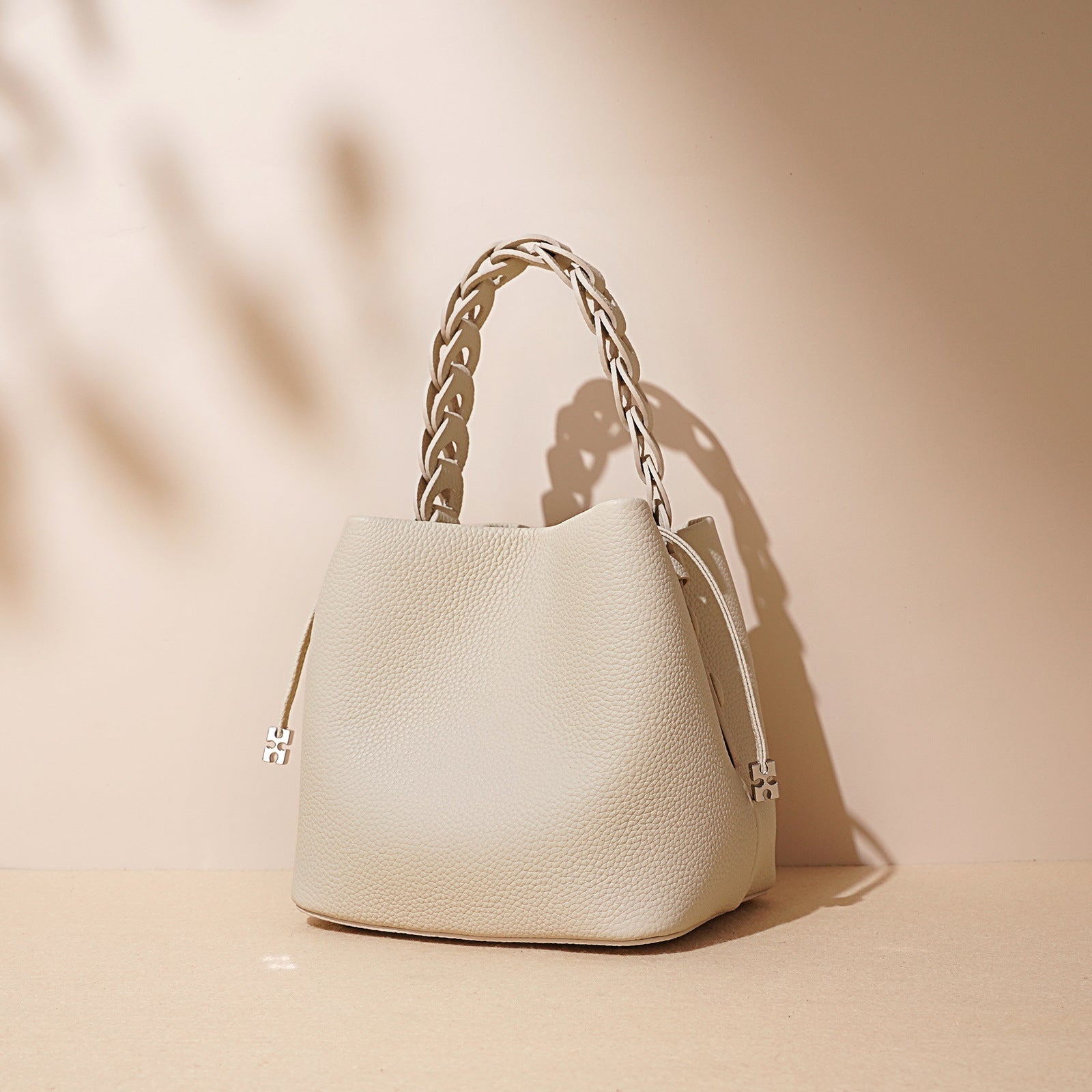 Nouveau Printemps Sac Bandoulière en Cuir Véritable Grain Supérieur Texturé - IVOIRART.COM