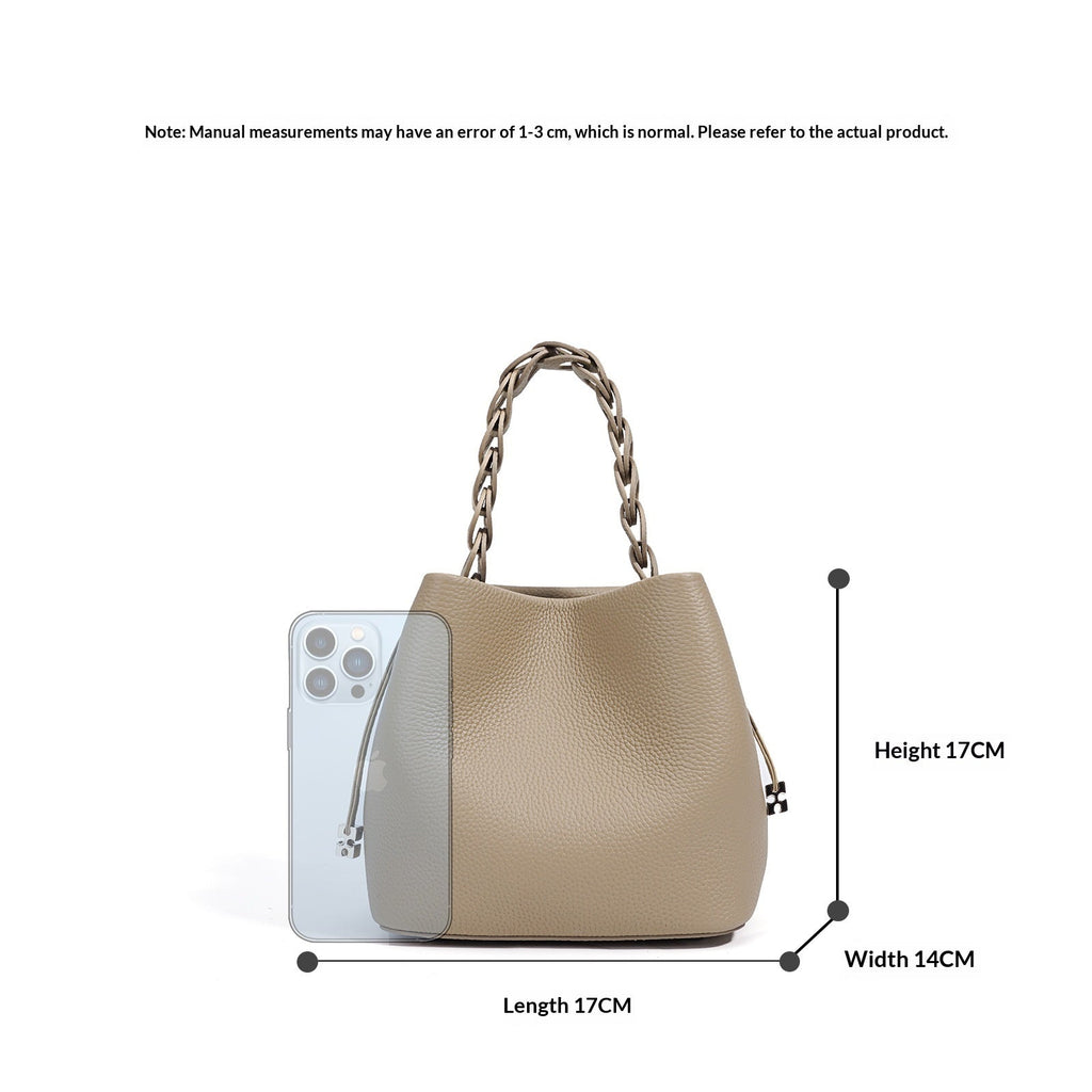 Nouveau Printemps Sac Bandoulière en Cuir Véritable Grain Supérieur Texturé - IVOIRART.COM